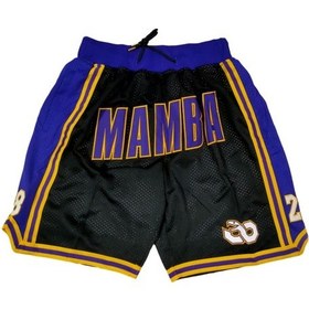 Resim Mamba Ve Kobe Basketbol Şortu Mavi 
