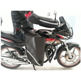 Resim Motorsiklet Vitesli Diz Koruma Örtüsü Ve El Koruma Takımı 