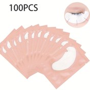 Resim 100 Eyelash Uzatma Pedleri, Su Jeli Eyelash Yama Pedleri, Lint-Free Göz Jeli Pedleri, Güzellik Araçları. 