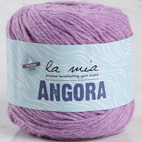 Resim La Mia Angora 50gr Mor El Örgü İpi - L127 - 33801 