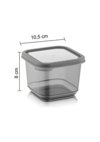 Resim 24'lü Set Baharatlık - Etiketli Kare Baharat Saklama Kabı Seti Antrasit 24 X 0,50 Lt Baharat Takımı Antrasit 