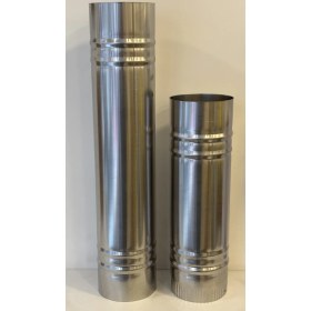 Resim Renuzu Pelet Soba Borusu Yükseklik 50 cm Çap 10,5 cm Paslanmaz Krom 304 Kalite 