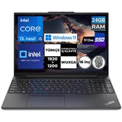 Resim Lenovo ThinkPad E16 Gen1 21JN0005TX BT22 i5 1335U 16" 24 GB RAM 512 GB SSD WUXGA Windows 11 Home Laptop Lenovo