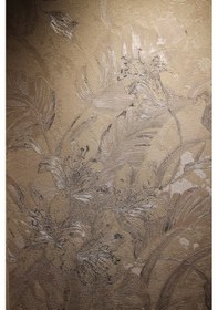 Resim İthal 16m2 Duvar Kağıdı 3boyutlu Yeni Çiçek Desen Simli Silinebilir Gri 