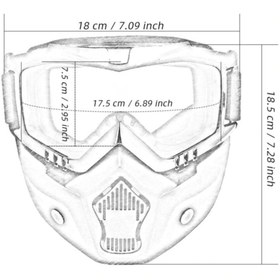 Resim Tex Jet Kask Maskesi, Uyumlu Jet Kask Maskesi ( Cam Rengi Gold ) 