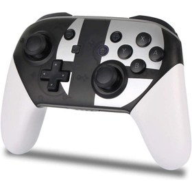 Resim cosmostech Switch Ve Pc Uyumlu Pro Controller Kablosuz Oyun Kolu Siyah-beyaz 
