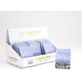 Resim Taşlı İstanbul Tasarımı El Aynası İnce Model 14 - 9098579160004rx8 