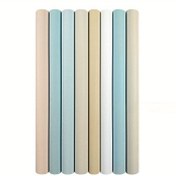 Resim 1 Adet Ekstra Uzun Yapışkanlı Duvar Kağıdı - Kendinden Yapışkanlı Kontak Kağıt, Çıkarılabilir Vinil Zemin Kaplama, Pastel Renkler (Açık Mavi, Bej, Nane Yeşili, Beyaz, Lavanta) - Mutfak, Banyo, Dolaplar, Tezgah Üstü, Duvarlar İçin - Kolay Kurulum & Hasarsız Sökme - DIY ve Profesyonel Projeler için İdeal, Mutfak Arka Paneli, Çok Yönlü Dekorasyon, Dayanıklı Örtü, Dekoratif Film, İç Tasarımcılar 