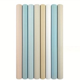 Resim 1 Adet Ekstra Uzun Yapışkanlı Duvar Kağıdı - Kendinden Yapışkanlı Kontak Kağıt, Çıkarılabilir Vinil Zemin Kaplama, Pastel Renkler (Açık Mavi, Bej, Nane Yeşili, Beyaz, Lavanta) - Mutfak, Banyo, Dolaplar, Tezgah Üstü, Duvarlar İçin - Kolay Kurulum & Hasarsız Sökme - DIY ve Profesyonel Projeler için İdeal, Mutfak Arka Paneli, Çok Yönlü Dekorasyon, Dayanıklı Örtü, Dekoratif Film, İç Tasarımcılar 