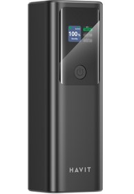 Resim Havit PB50 PD140W Dijital Ekranlı 27000mAh Yüksek Kapasiteli Powerbank – Siyah 