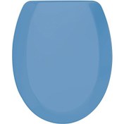 Resim Rona Mavi Tisa ThermoPlast Standart Klozet Kapağı (Alttan Monte) 