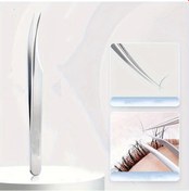 Resim Gateesat Profesyonel Kirpik Cımbızı Yapay Kirpik Ekimi Dolphin Klip Gümüş 