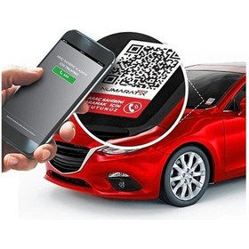 Resim 5 Adet Numaratik Qr Okuyucu Hatalı Park Cam Etiketi Sticker Numaranız Görünmez 