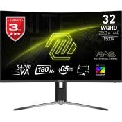 Resim MSI 31.5" MAG 32CQ6PF 2560x1440 (WQHD) 16:9 CURVE 1500R RAPID VA 180Hz 0.5MS ADAPTIVE-SYNC GAMING MONITOR 