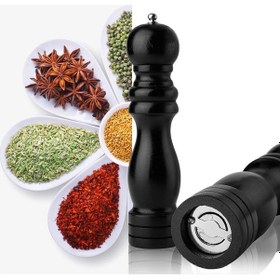 Resim Ahşap Baharat - Tuz Öğütücü Değirmen 