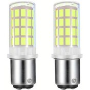 Resim Chuangyinshop 2'li Paket Ba15d Led Ampul Ac Dc12v 1157 1076 1130 1176 1142 Çift Kontaklı Dimmable Daylight White 6000k Karavan Tekne Aydınlatma 