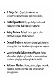 Resim Toolux Çırpı İpi Seti 2 Parça - Tebeşirli İşaretleme İpi 