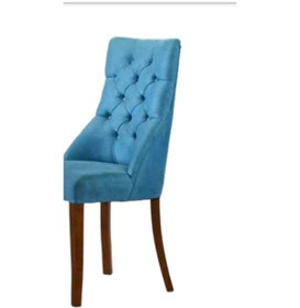 Resim Bengimobilya Sandalye Zus065 Kapitone Model Mavi Renk Ortopedik Oturum Sırt Ka 