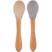 Resim OiOi Mama Kaşığı Bubble Beige / Powder Grey 