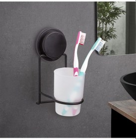 Resim Okyanus Home Magic Fix Sihirli Yapışkan Siyah Diş Fırçalık Siyah 