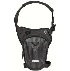 Resim Chuangyinshop Siyah Tactical Motorcycle Leg Bag Erkekler İçin Çapraz Askılı Bisiklet Sling Bag Outdoor Riding Bel Çantası Ve Sırt Çantası Siyah 