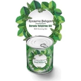 Resim Adatak® Konserve Bahçem Evde Konservede Dereotu Yetiştirme Kiti Aparatı 