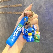 Resim OEMG Yeni Çizgi Film Animasyon Stitch Serisi Yumuşak Kauçuk Anahtarlık Bebek Çantası Kolye Anahtarlık Küçük Hediye (Yurt Dışından) 