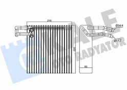 Resim KALE 350075 | Evaporator 03-10 Micra 1.0-1.2-1.4 16V 