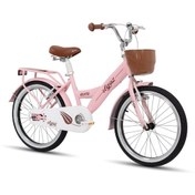 Resim Tommybike Latte Sepetli, Elcikli 20 Jant Çocuk Bisikleti, 6-9 Yaş Çocuk Bisikleti Pembe 