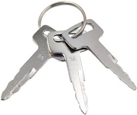 Resim Nissan Forklift ile Uyumlu 3 ADET Ateşleme 1A Tuşları KEY00-GB01A, Kahverengi, 1 