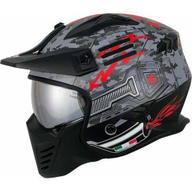 Resim Sway Sw X2 Tokyo Trooper Black Red Moduler Kask - Standart - L - ST00418-STANDART-L 