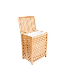 Resim Panalı Ahşap Çamaşır Sepeti Demonte 1 