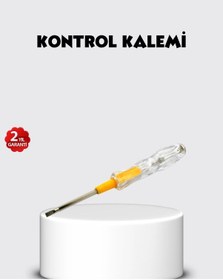 Resim Neon Lambalı Elektrik Kontrol Kalemi Nikel Kaplama 110-220v 