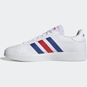 Resim Adidas Grand Court Base 2.0 Spor Ayakkabı Gw9251 Beyaz Saks Mavi Beyaz Saks Mavi 