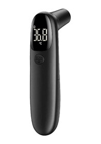 Resim Alın Ve Kulak Termometresi, Lcd Ekranlı Temassız Dijital Termometre, Çocuk Veya Yetişkinler İçin Termometre - Siyah 