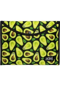 Resim Jacbag Yeşil Avokado Kadın A4 Çıtçıtlı Dosya Defter Tablet Ve Evrak Çantası 