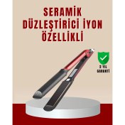 Resim Profesyonel Saç Düzleştirici – 360° Döner Kablo ve Kompakt Tasarım 