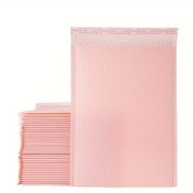 Resim 50 Adet Pembe Köpük Postalı Çantalar - Kendinden Yapışkan, Su Geçirmez Ambalaj, Takı, Kozmetik, Kitap, Giyim için İdeal, Hızlı Kargo ve Lojistik için Uygun, Kendinden Kapanan Poşetler, Dayanıklı Plastik, Köpük Postalı Çantalar 