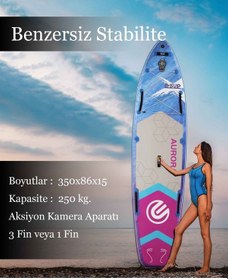 Resim Suplimanı 350x86x15 Supboard Paddle Board Şişme Sörf Tahtası Tam Set Supboard 