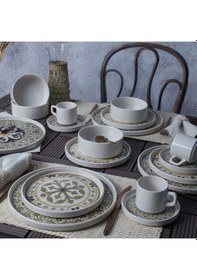 Resim Timeless Brown Stackable Yemek / Kahvaltı Takımı 20 Parça 4 Kişilik 21972-73 Kahverengi 