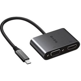 Resim S-link Swapp SW-U516 TypeC to HDMI + VGA Adaptör 