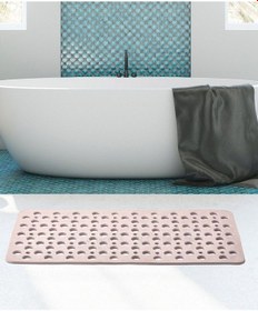 Resim Kaydırmaz Duşakabin Banyo Ve Duş Paspası 66 Adet Vantuzla Yapışır 33 X 66 Cm Pembe 