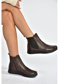 Resim Fox Shoes V324501103 Kahverengi Hakiki Deri Kadın Bot Kahverengi-hakiki Deri 