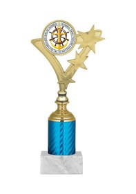 Resim Odak Kupa - Genel Kupalar - Gn-055 B - 24 Cm Altın - Beyaz 