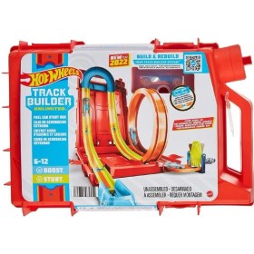 Resim Hot Wheels HDX78 Hw Track Builder Benzin Bidonu Akrobasi Seti, Hot Wheels Track Builder 
