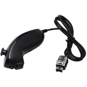 Resim Siyah-nunchuck Nunchuk Video Oyunu Denetleyicisi Nintendo Wii Konsolu İçin Uzaktan 4 Renk 