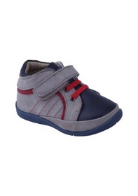 Resim Angelokids Perlina 00101 Deri Ortopedik Destekli Ilk Adım Ayakkabısı 19-21 (415377115) Gri - Lacivert 