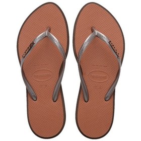 Resim Havaianas Slim Point Kadın Plaj Terliği 4149584 Kahverengi 