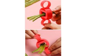 Resim Ayarlanabilir Yeşil Fasulye Dilimleme Kesici Pratik Bamya Bakla Vs Parçalayıcı Dilimleyici 