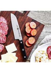 Resim Zwilling Gourmet Oluklu Santolu Bıçağı, Paslanmaz Çelik, Siyah Diğer 